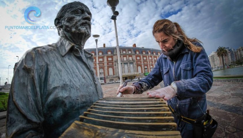 Restauraron el Monumento a Astor Piazzolla | 